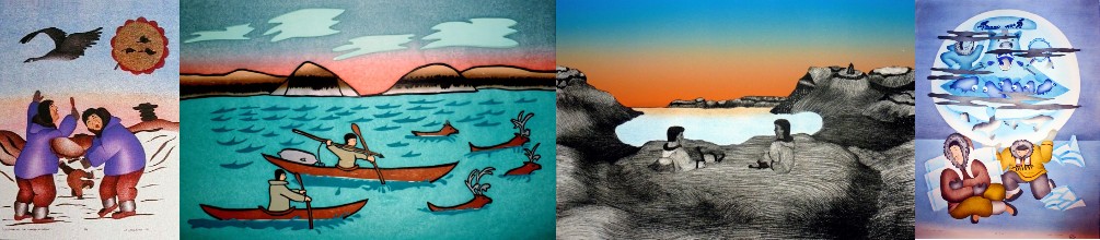 , Inuit Art, Eskimo Art, Inuit Prints, Holman, Ulukhakyok, 1980, 2026