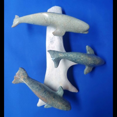Whale Trio on Antler 