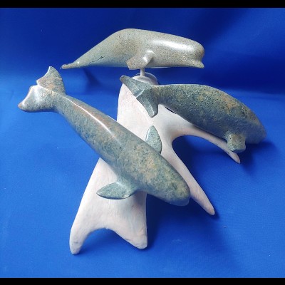 Whale Trio on Antler 