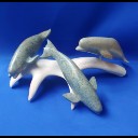 Whale Trio on Antler