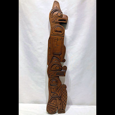 Woodcut - Beaver / Eagle 