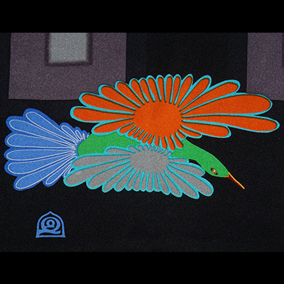 Inuit Art Scarf - Night Migration