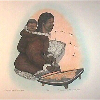  Kudlik ( Seal Oil Stone Lamp)