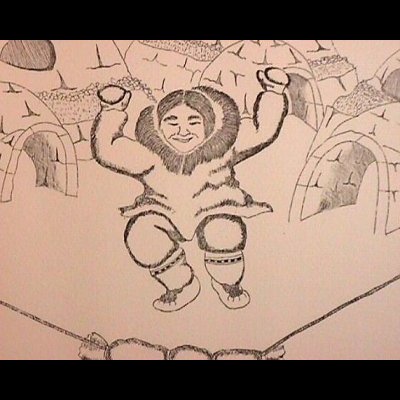  Playing Avataktuk with my parents