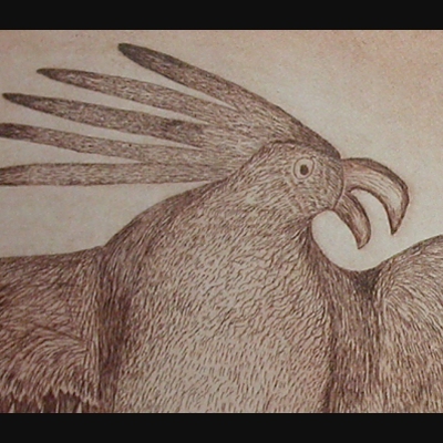  Etched Bird