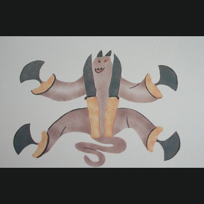  Creature with Ulus and Knives