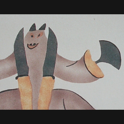 Creature with Ulus and Knives