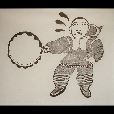  Man with Kilaut     *black & white*