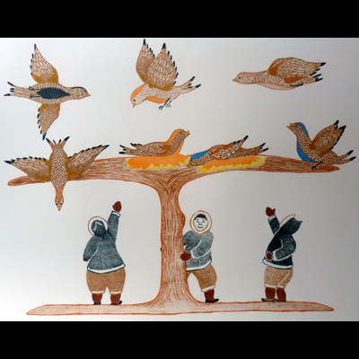  Children Playing with Birds