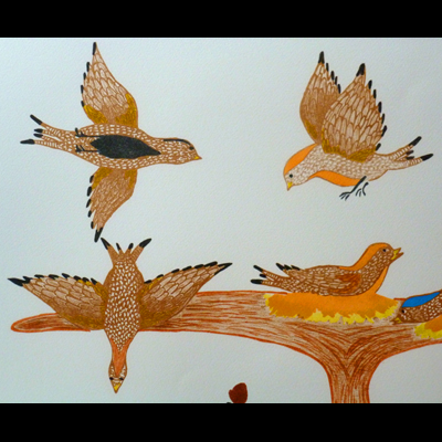  Children Playing with Birds