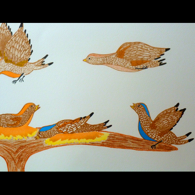  Children Playing with Birds