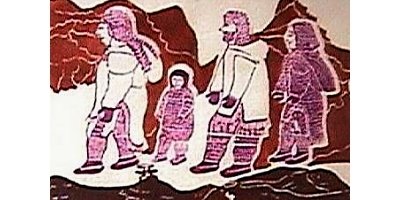  Family walking together